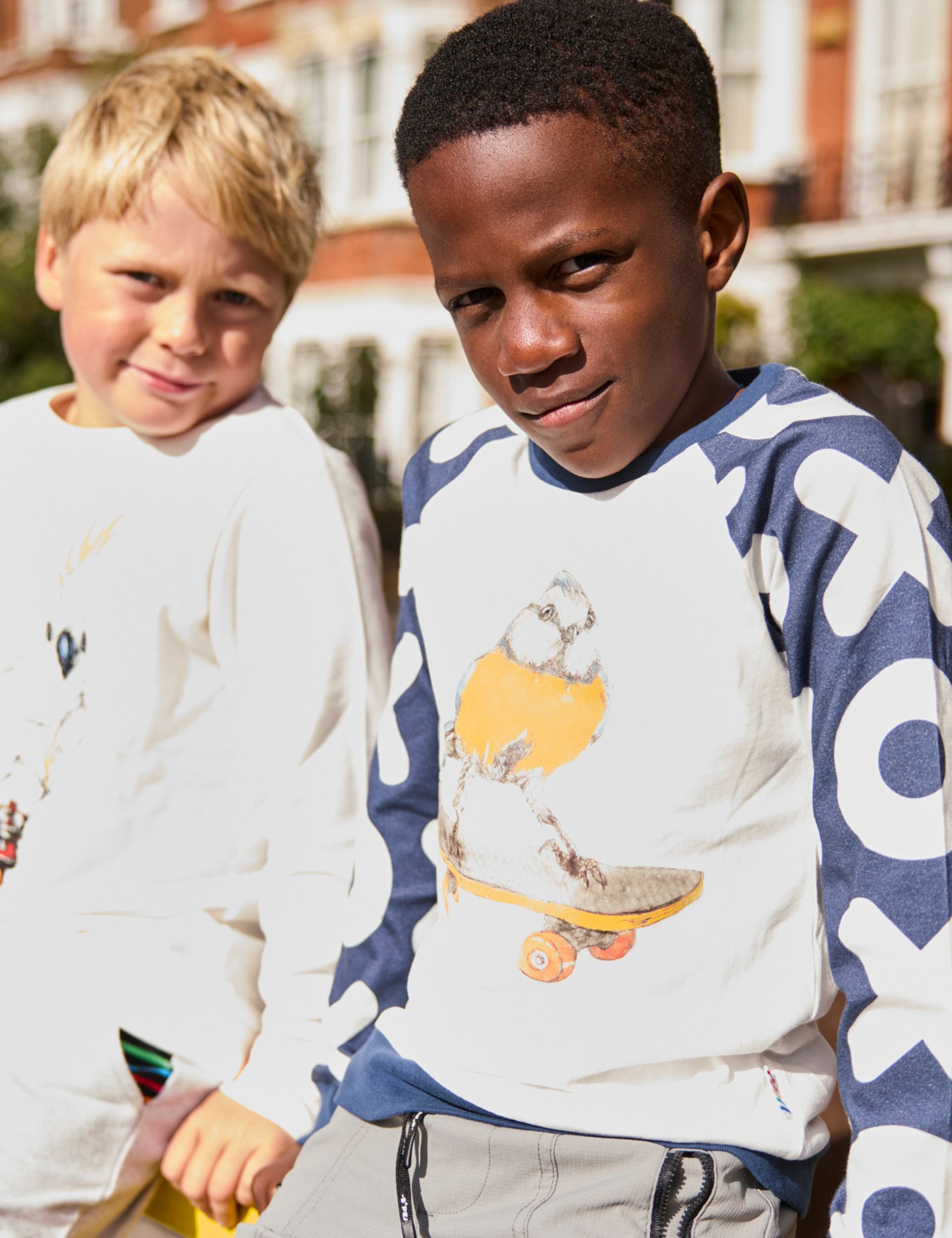 Organic LS Raglan Tee - Skateboard Birdie