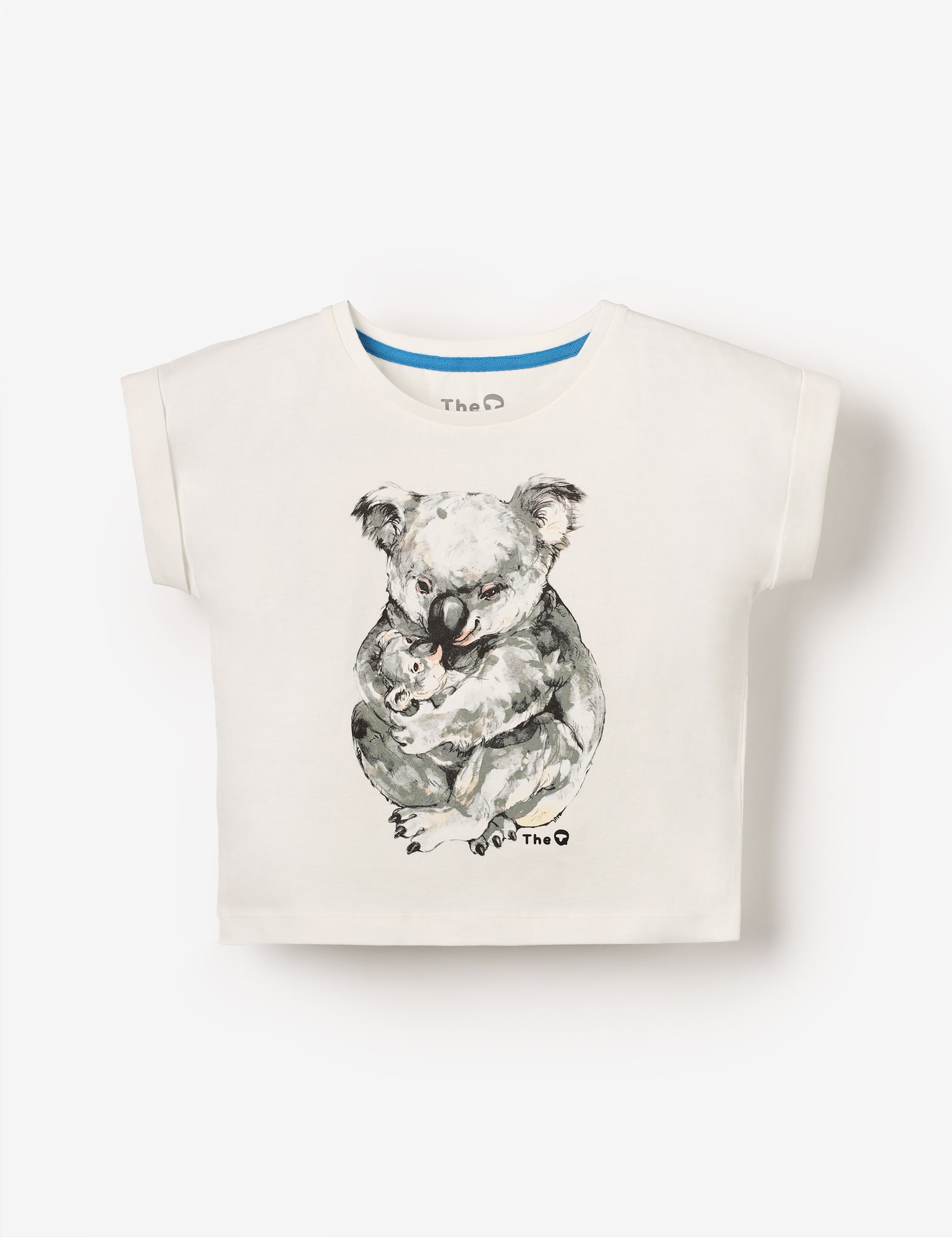 Organic Cap Sleeve Tee - Koala Cuddle