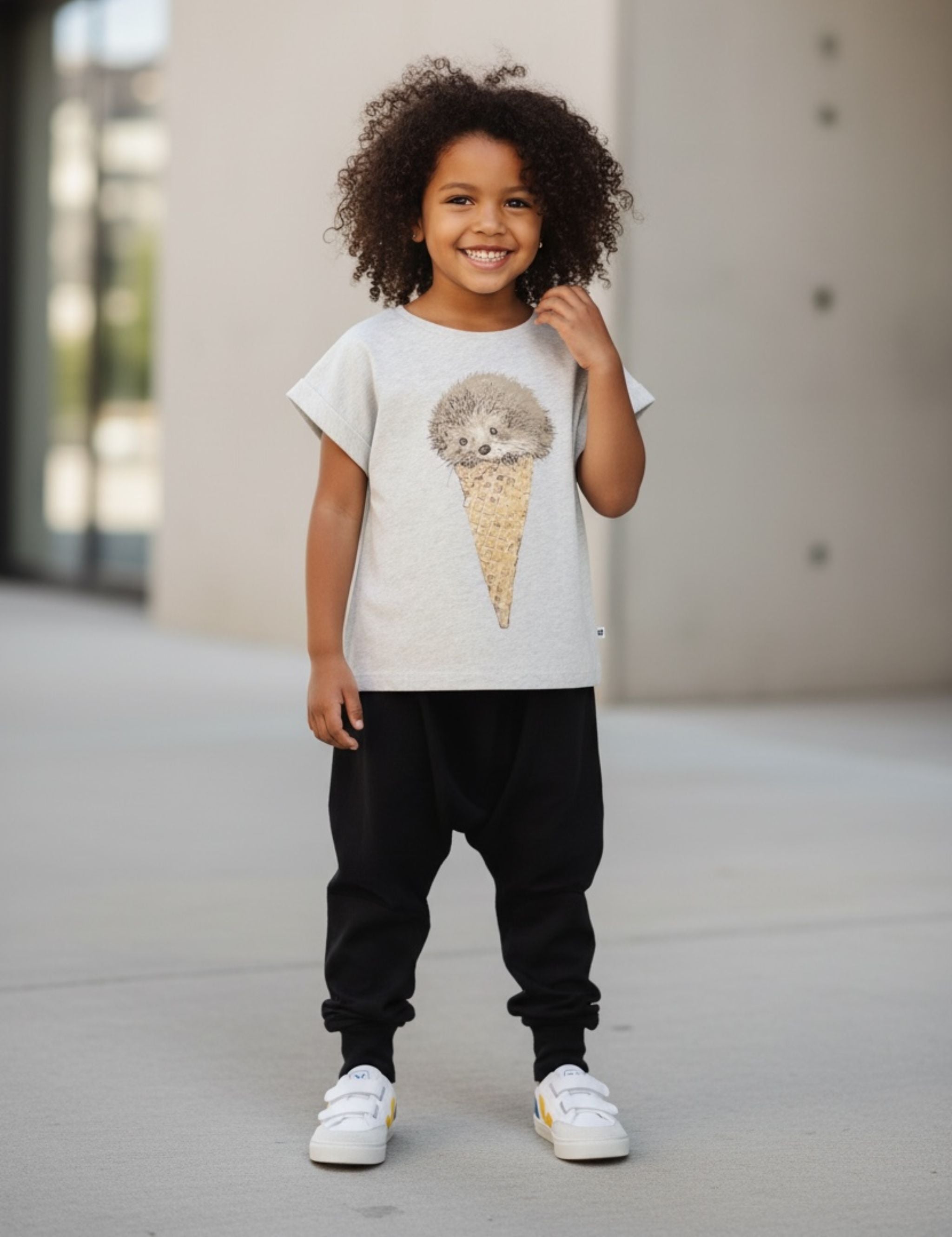 Organic Cap Sleeve Tee - Ice Cream Hedgie