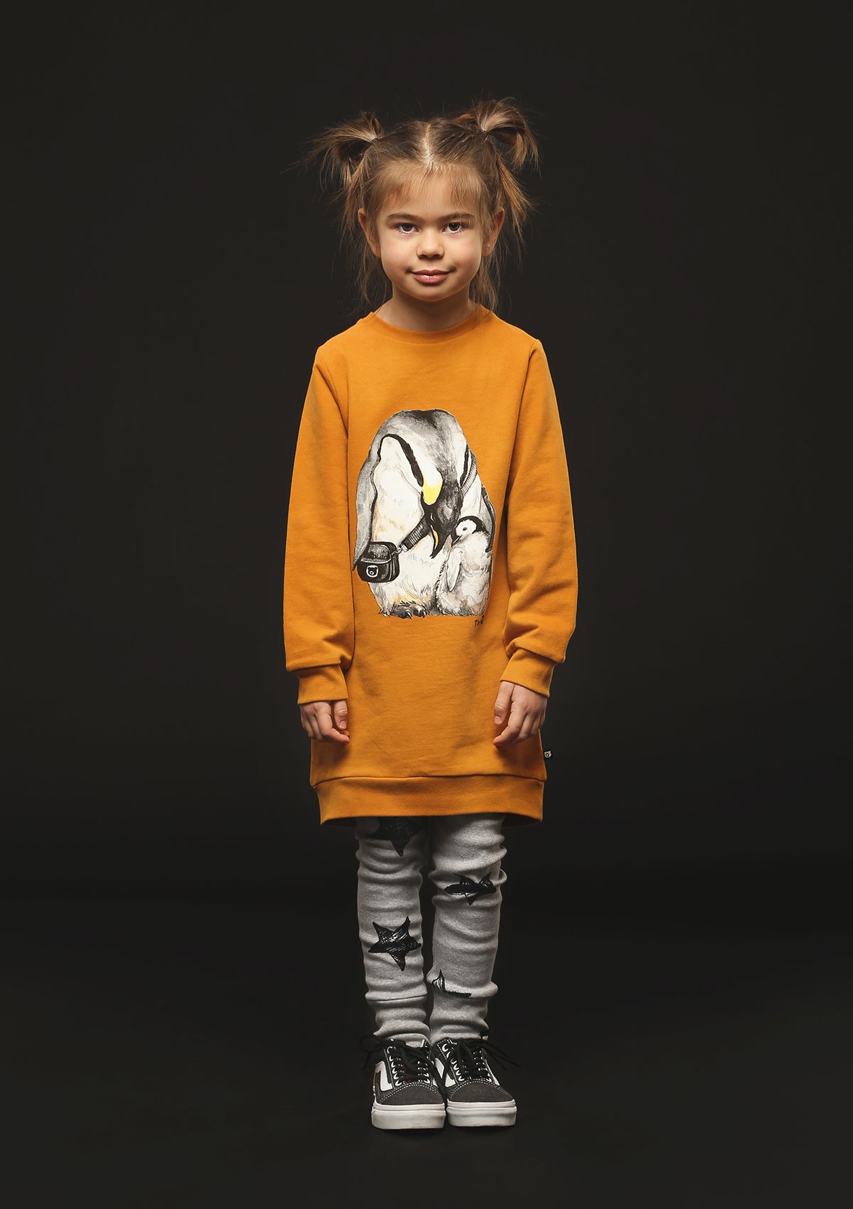 Organic Jumper Dress - Penguin Cuddle