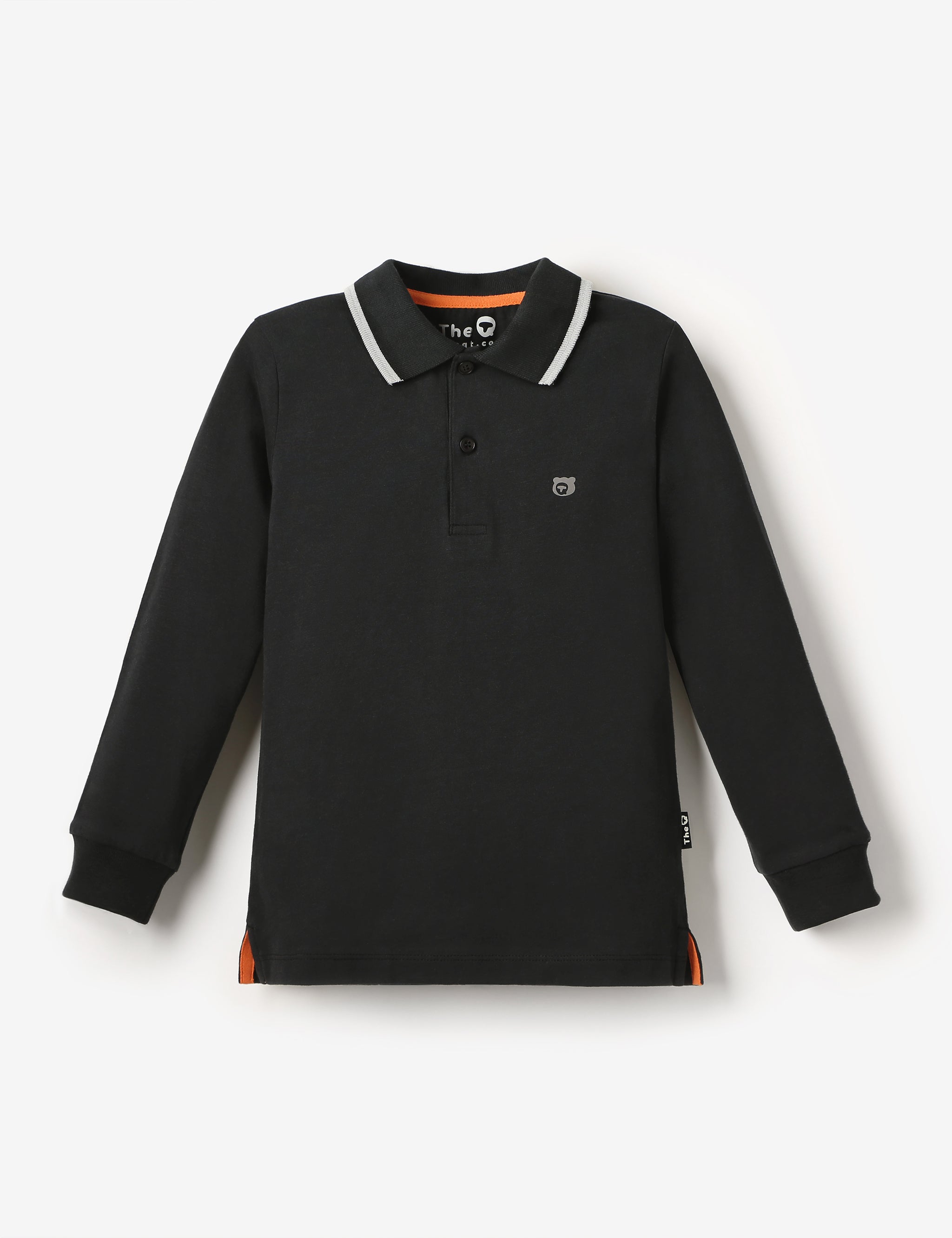 Organic LS Jersey Polo - Black Ink