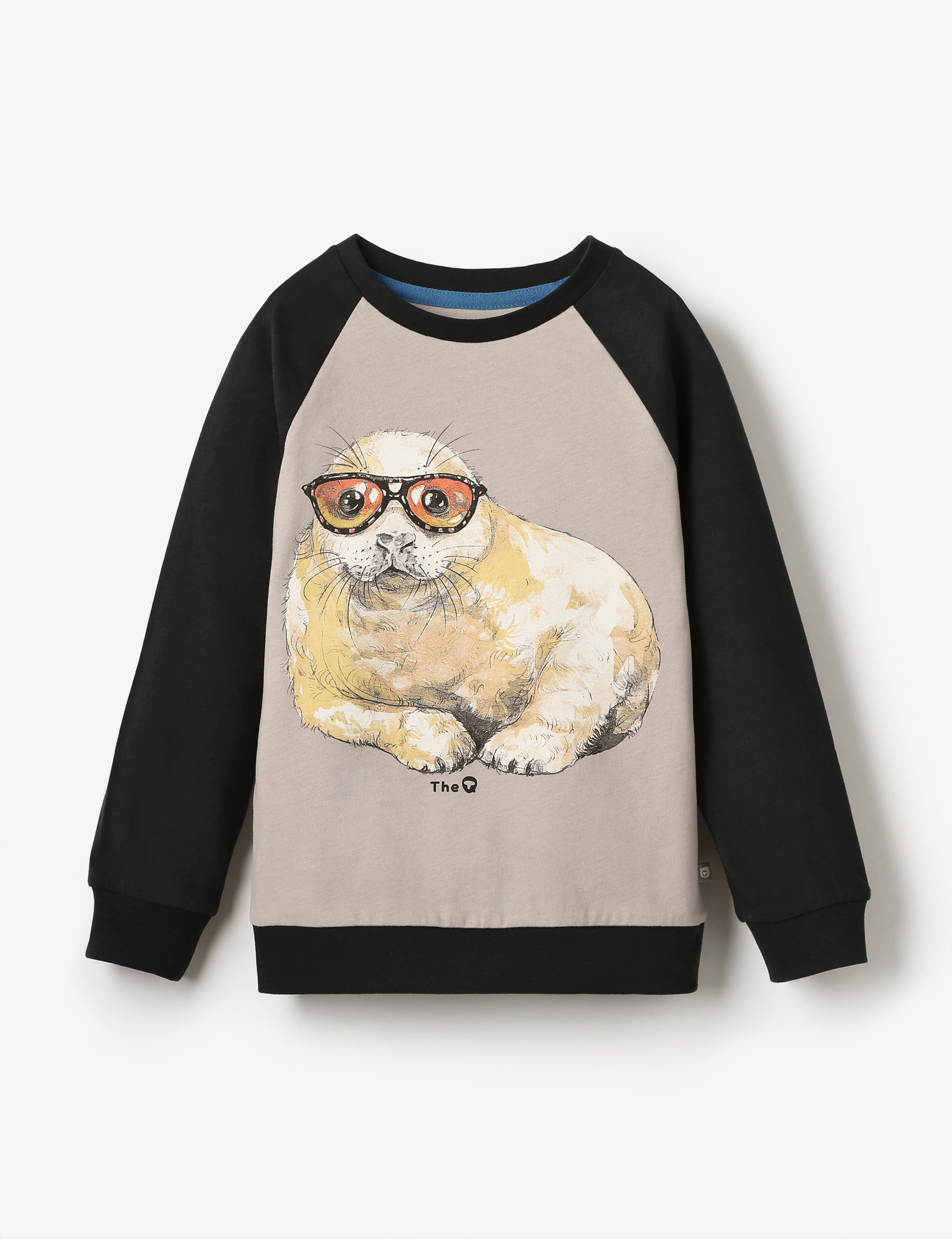 Organic Ls Raglan Tee Seal Pup