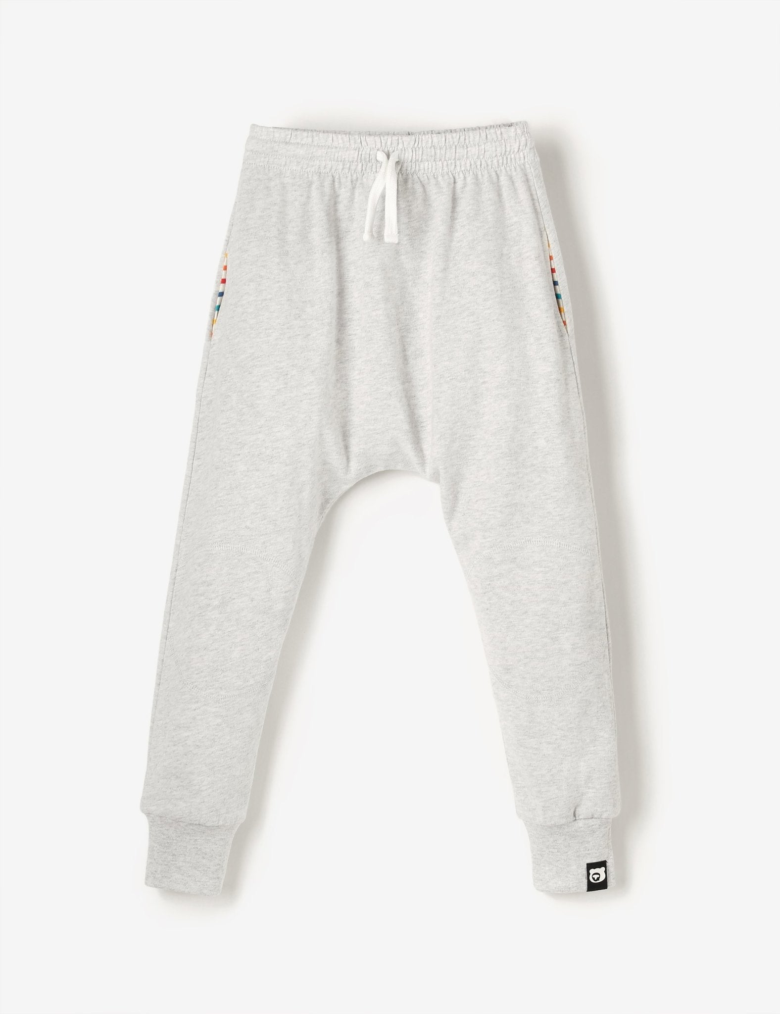 Knee Patch Jersey Joggers - Grey Marl - The QT