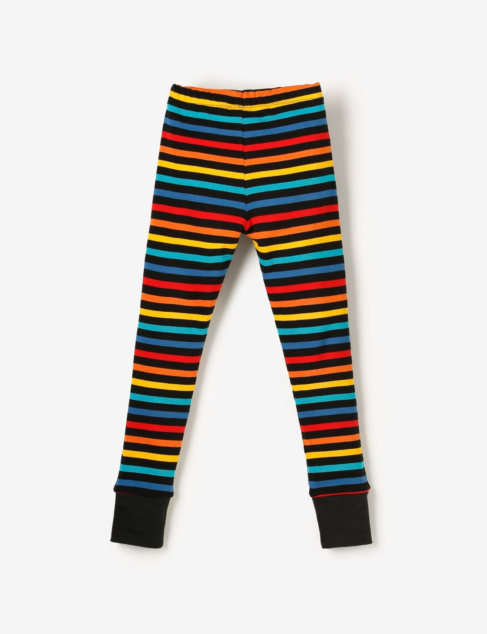 Knee Patch Leggings - Black Multistripe - The QT