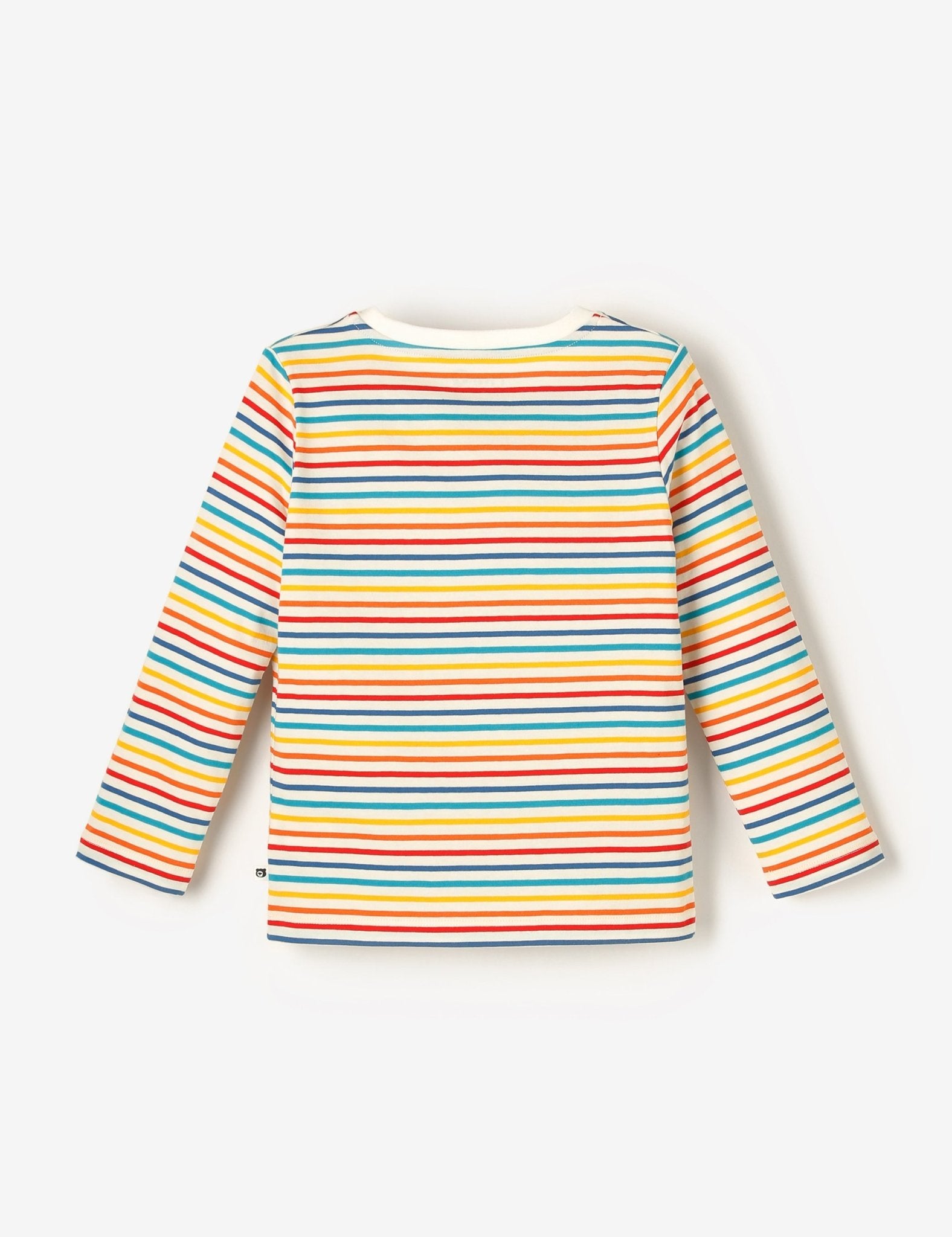 LS Tee - White Multistripe - The QT