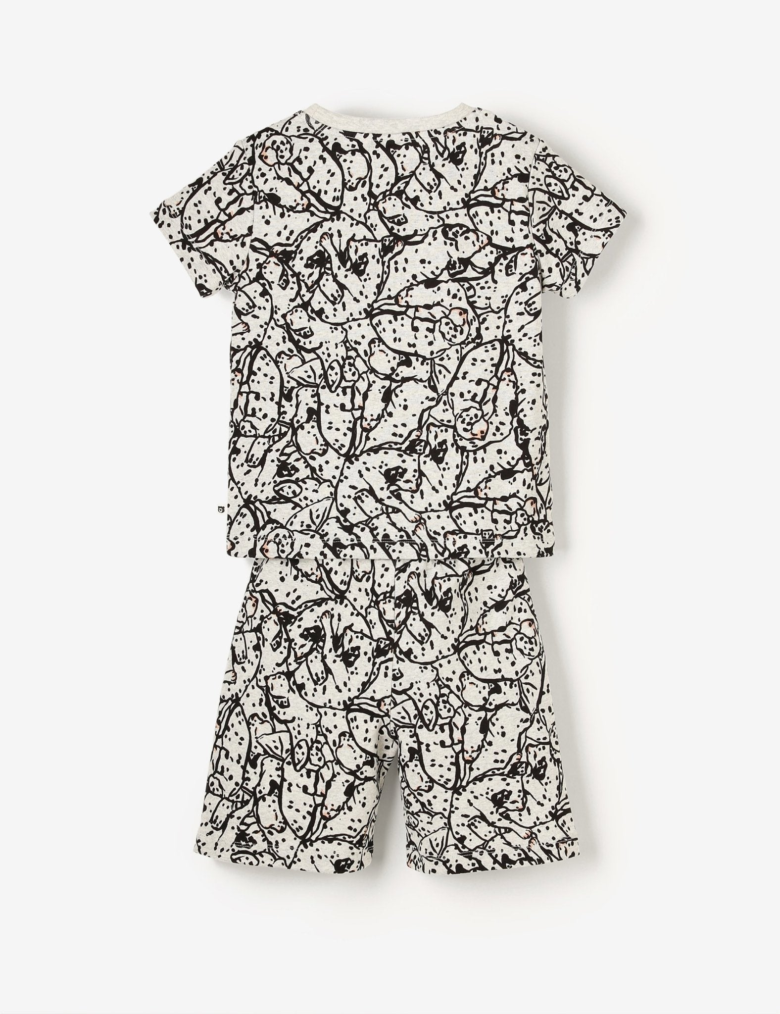 Tee & Shorts Set - Grey Marl Dalmatians - The QT